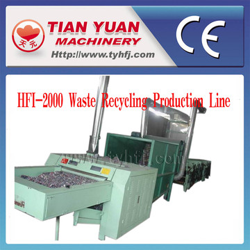 Nonwoven Fiber Waste Cutting Opening Production Line